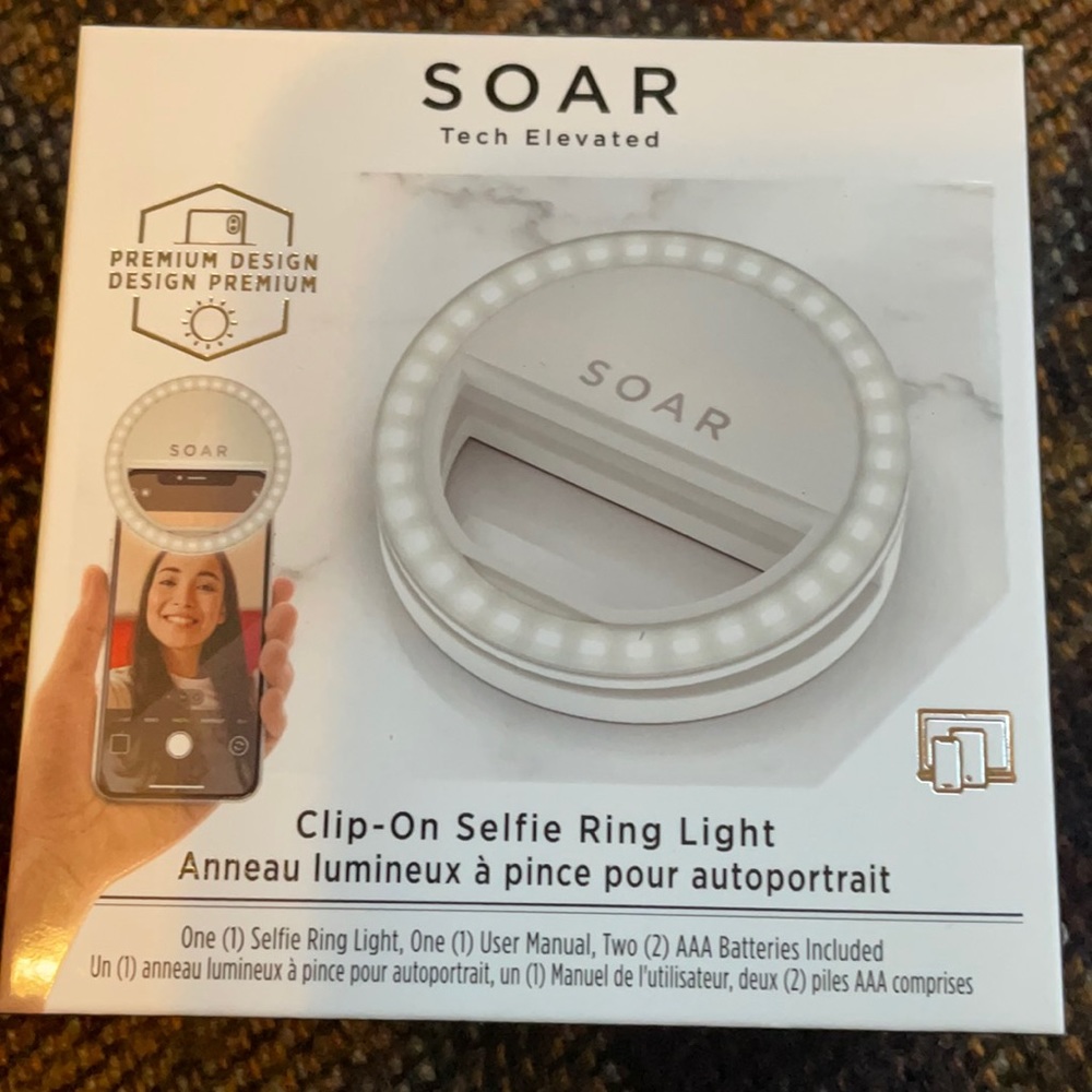 New SOAR clip on selfie Ring Light